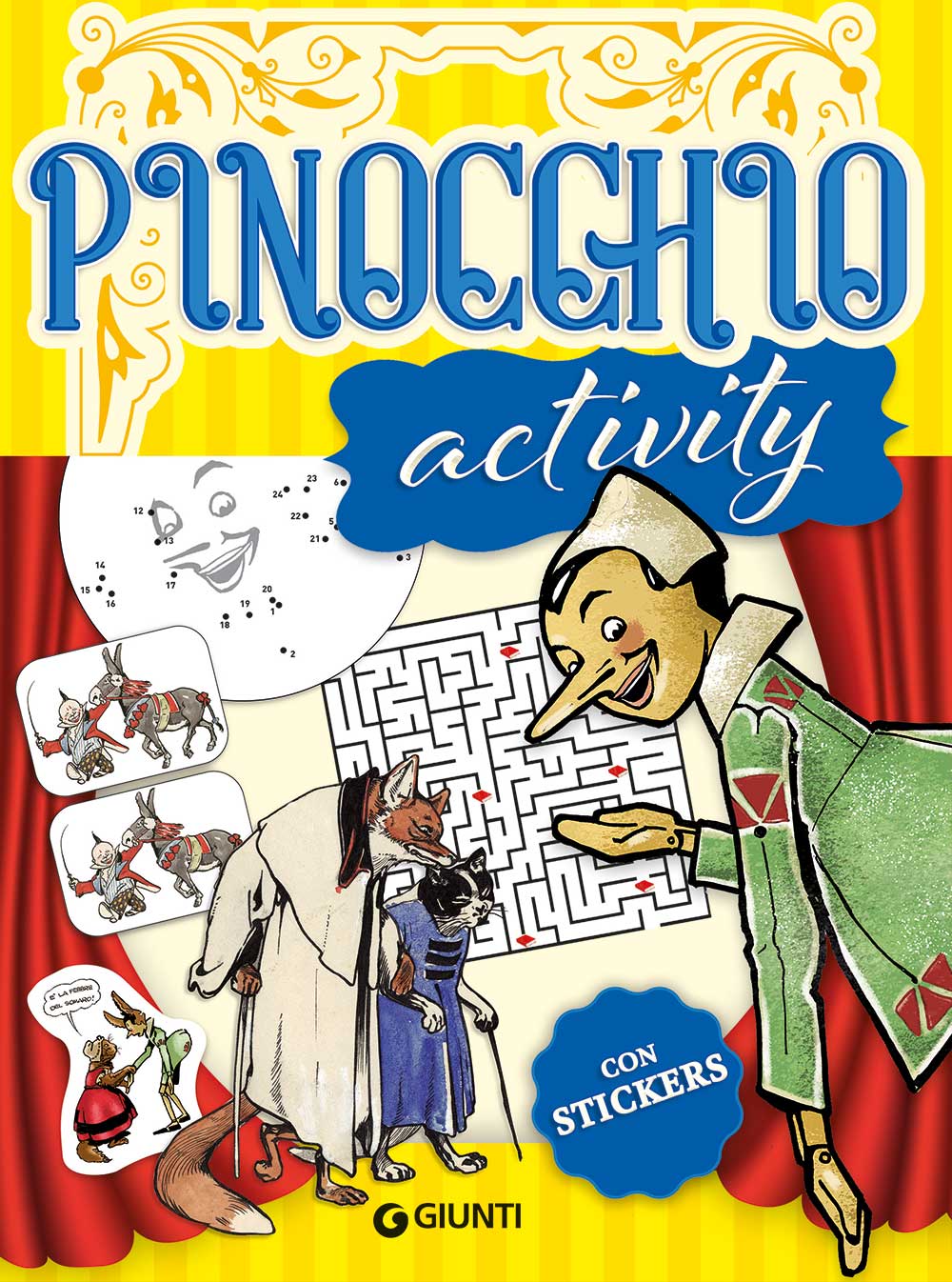 Pinocchio Activity. Con stickers