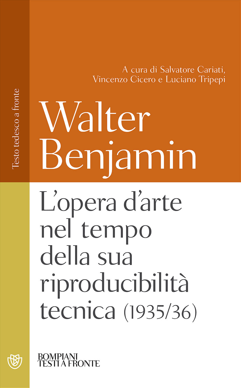 L'opera d'arte nel tempo della sua riproducibilità tecnica (1935/36). Testo tedesco a fronte