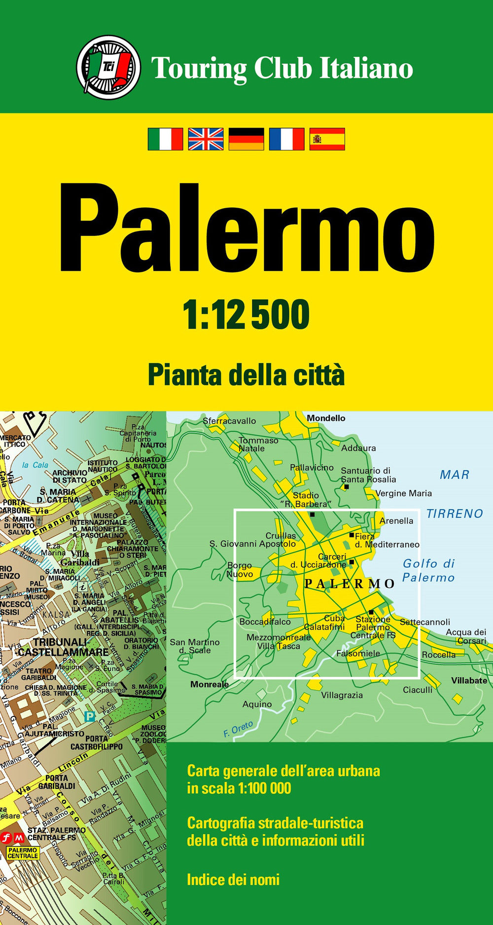 Palermo 1:12.500. Ediz. multilingue.
