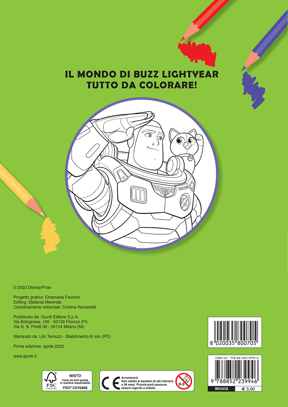 Lightyear. La vera storia di Buzz - Primo album da colorare