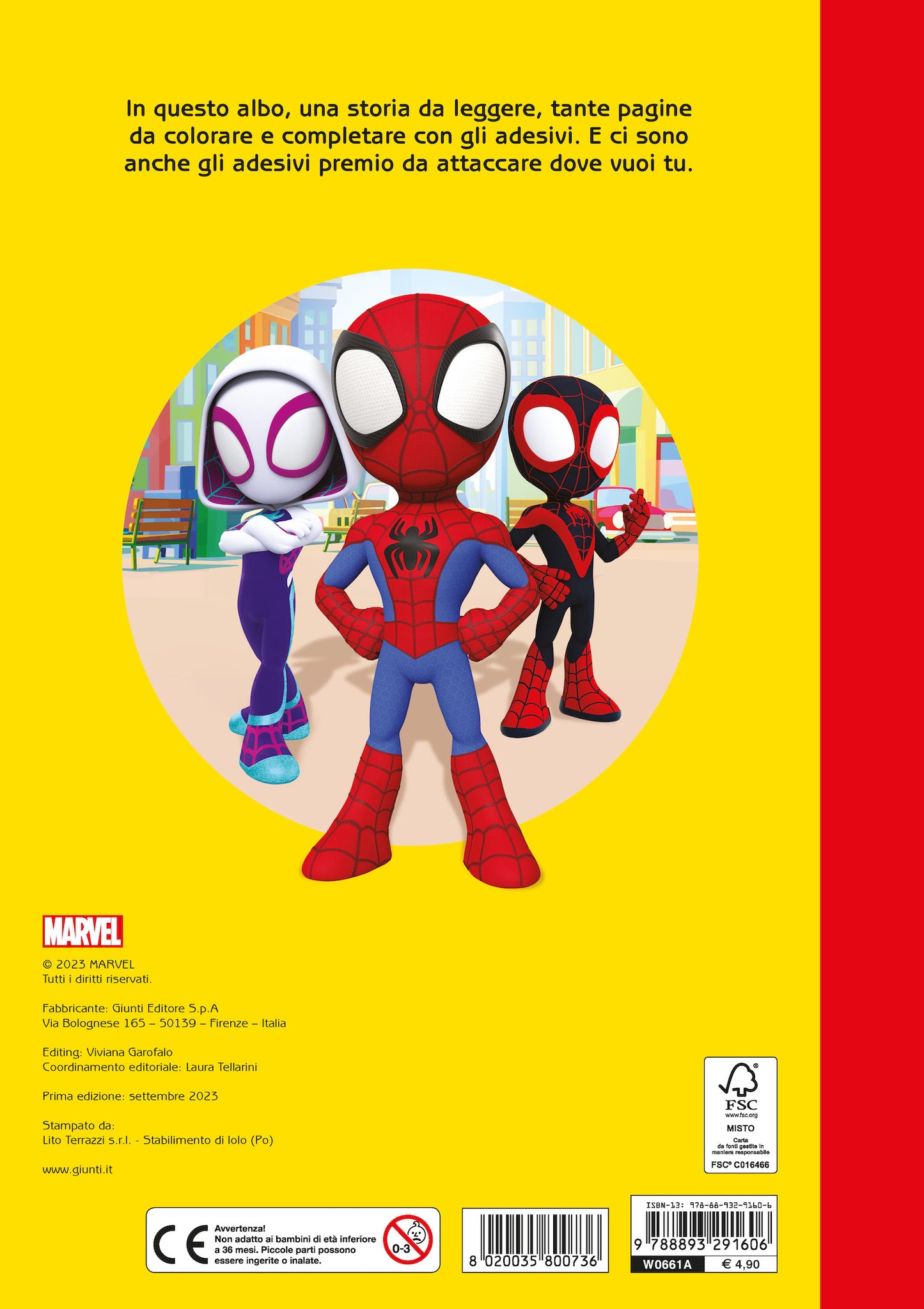 Spidey Veicoli da eroi Staccattacca&colora