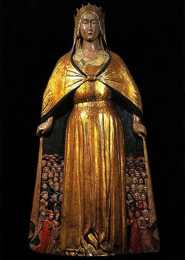 Cartolina. Firenze - Museo Nazionale del Bargello. Scultura toscana: Madonna della Misericordia (XV secolo)
