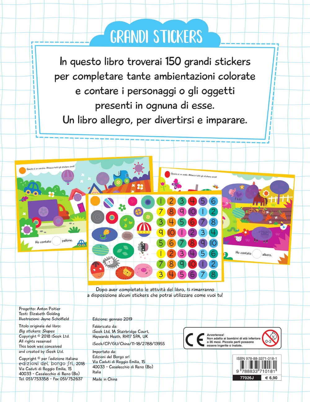 Grandi Stickers - Forme. Con 150 stickers