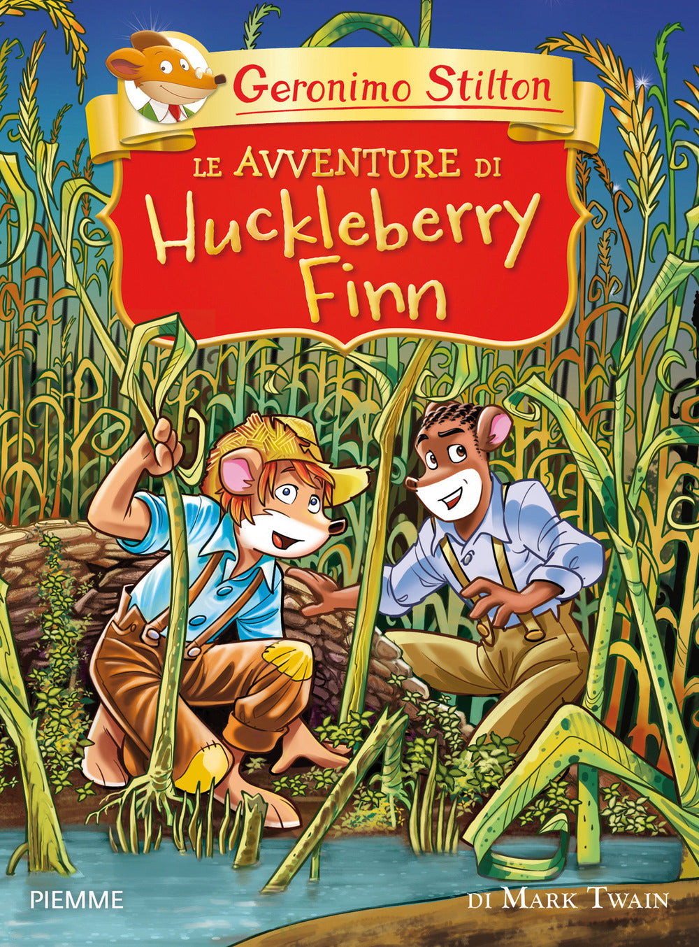 Le avventure di Huckleberry Finn di Mark Twain.