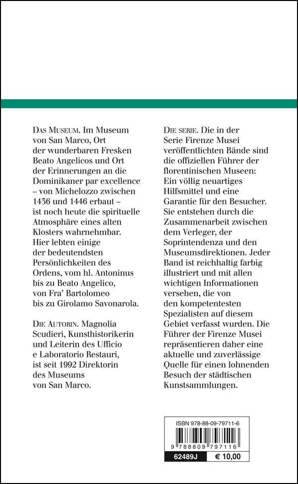 Museum von San Marco (in tedesco). Der offizielle Führer- Nuova edizione aggiornata