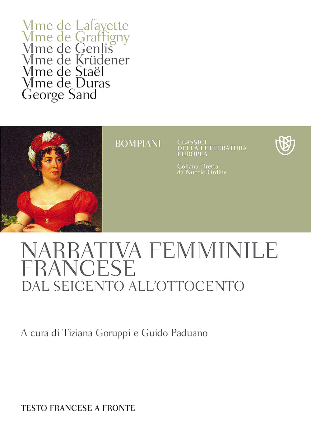 Narrativa femminile francese dal Seicento all'Ottocento. Testo francese a fronte