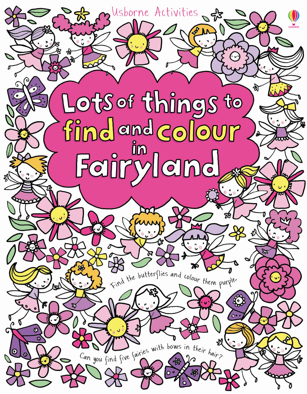 Lots of things to find and colour in Fairyland.