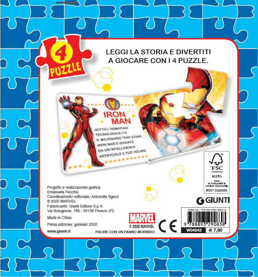 Libro Mini Puzzle - Avengers