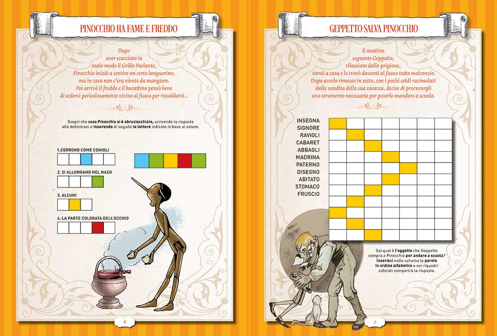 Pinocchio Activity. Con stickers