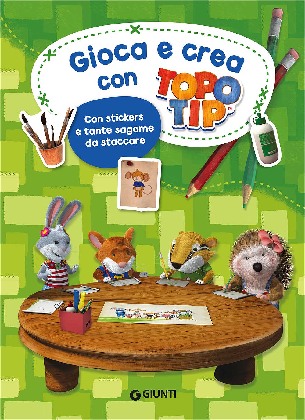 Gioca e crea con Topo Tip. Con stickers e tante sagome da staccare