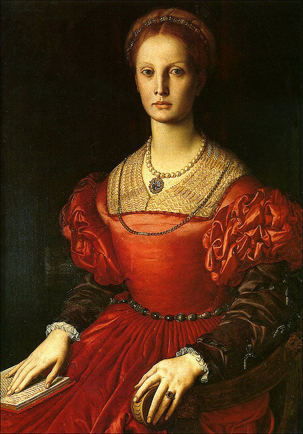 Cartolina. Firenze - Galleria degli Uffizi. Lucrezia Panciatichi (1541 circa)