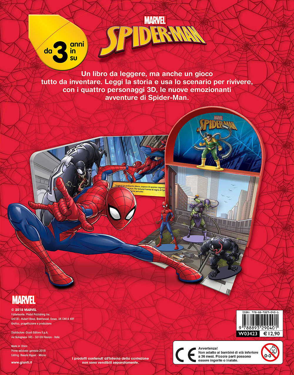 Spider-Man - LibroGiocaKit. Con 4 personaggi 3D e 1 scenario per giocare!