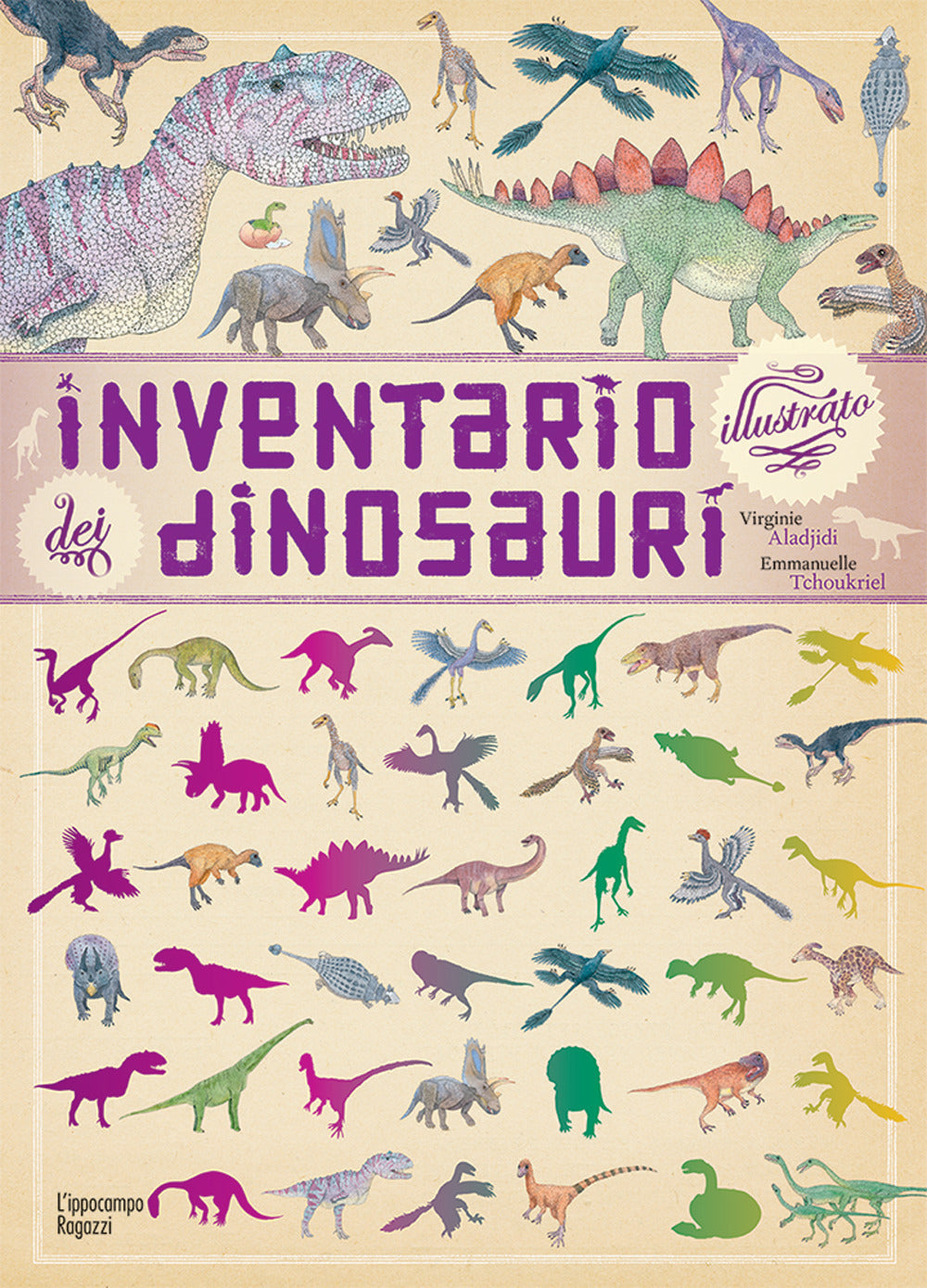 Inventario illustrato dei dinosauri.