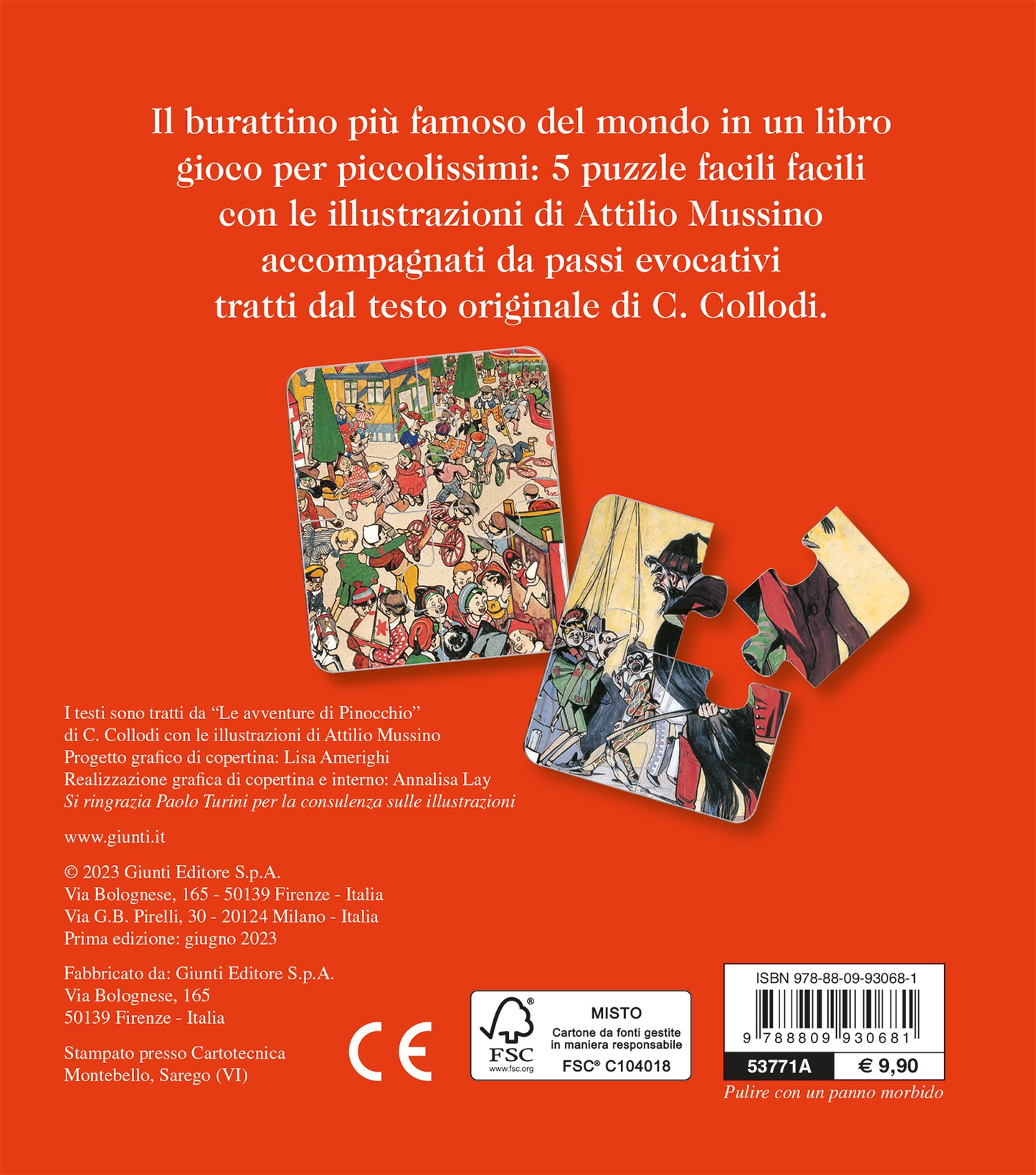 Pinocchio. Libro Puzzle