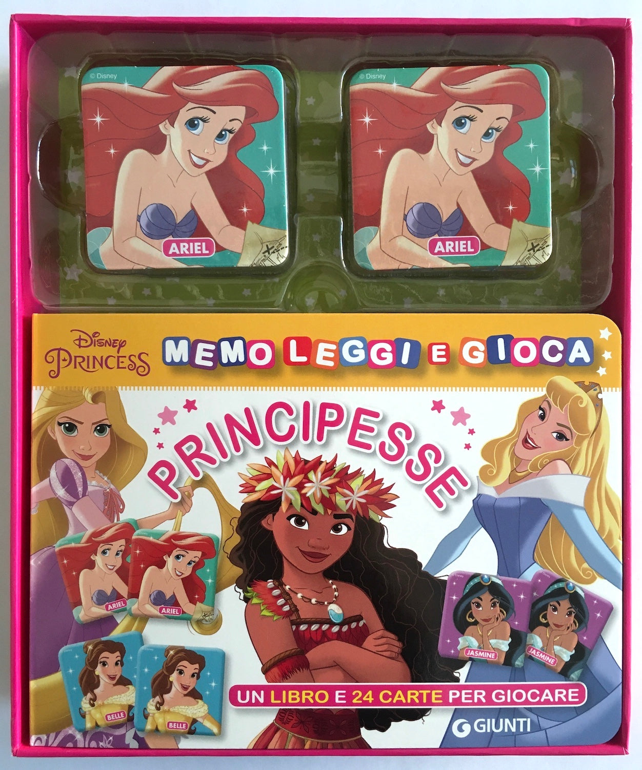 Principesse Memo leggi e gioca Disney Princess. Un libro e 24 carte per giocare