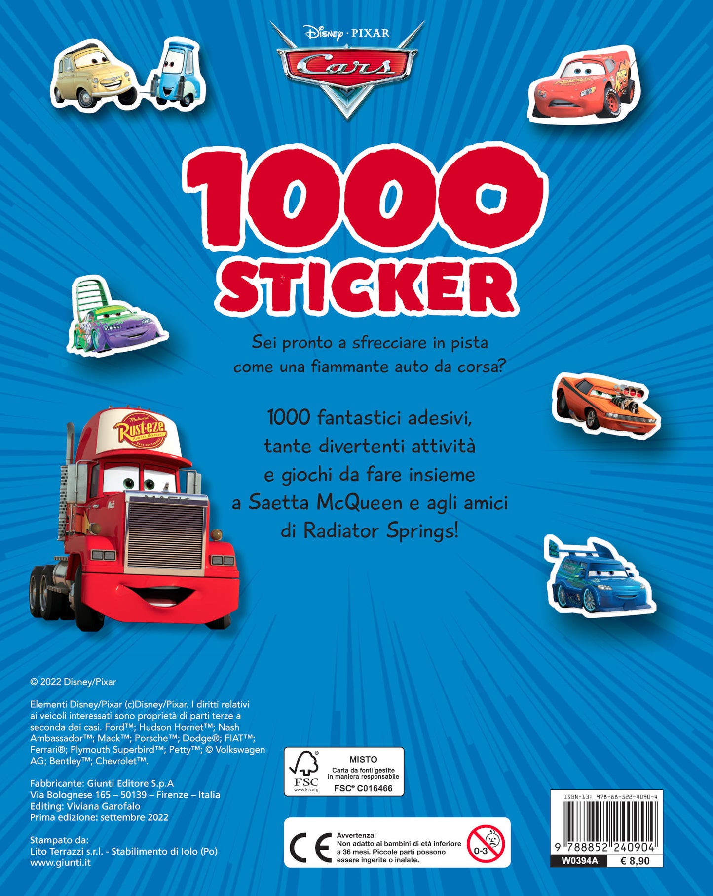 Cars 1000 Sticker