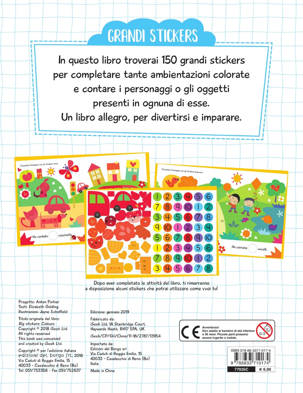 Grandi Stickers - Colori. Con 150 stickers