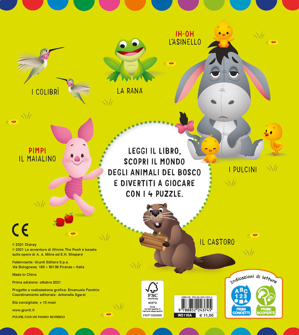 Libro Maxi Puzzle Animali del bosco. Gioca e conosci i loro mondi