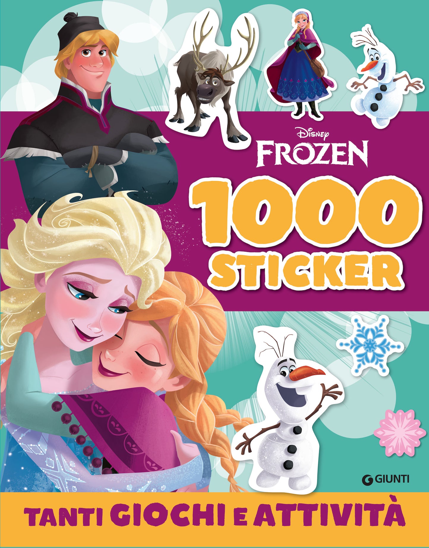 Frozen 1000 sticker. Tanti giochi e attività