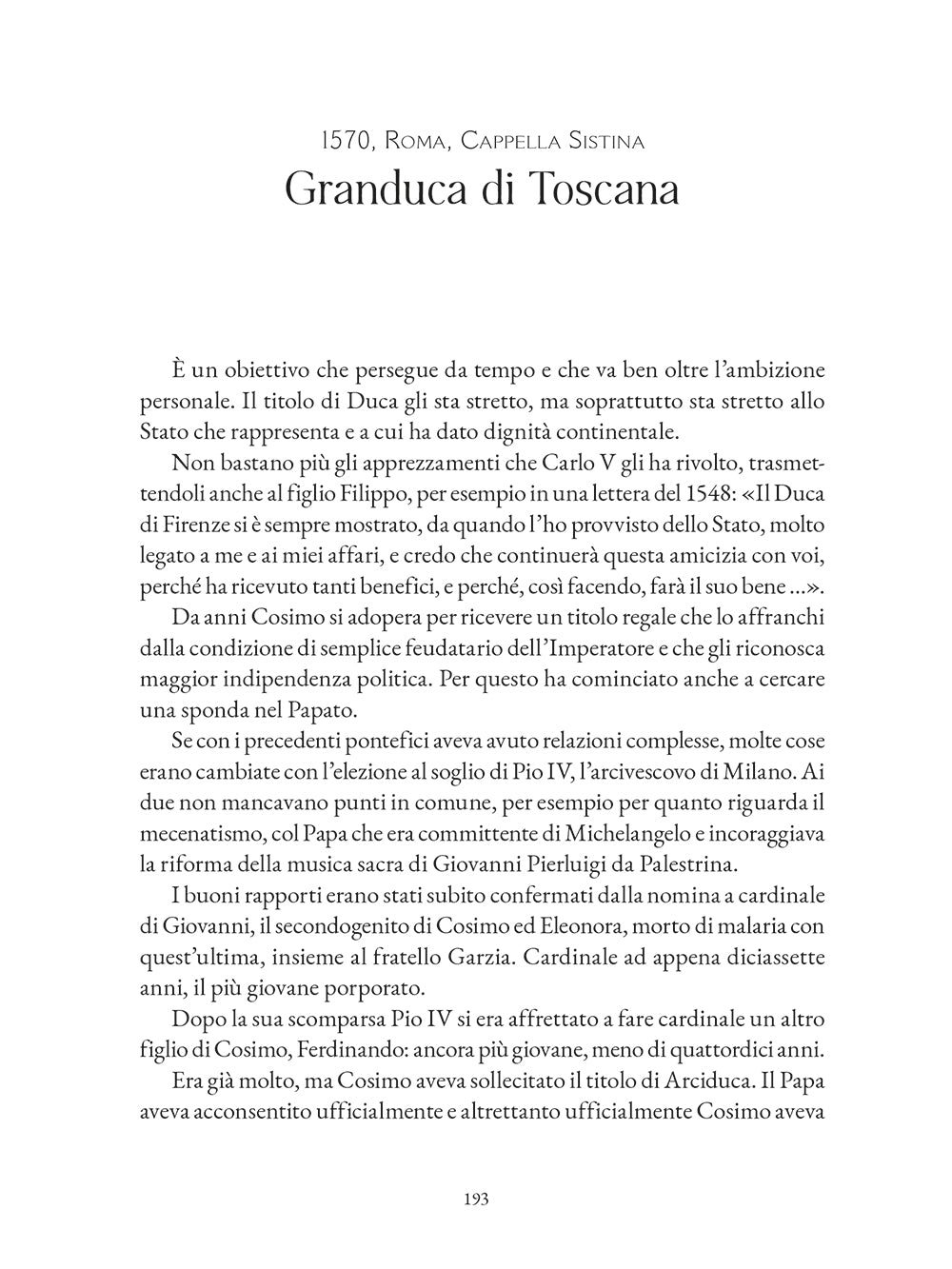 Cosimo I dei Medici. Il padre della Toscana moderna