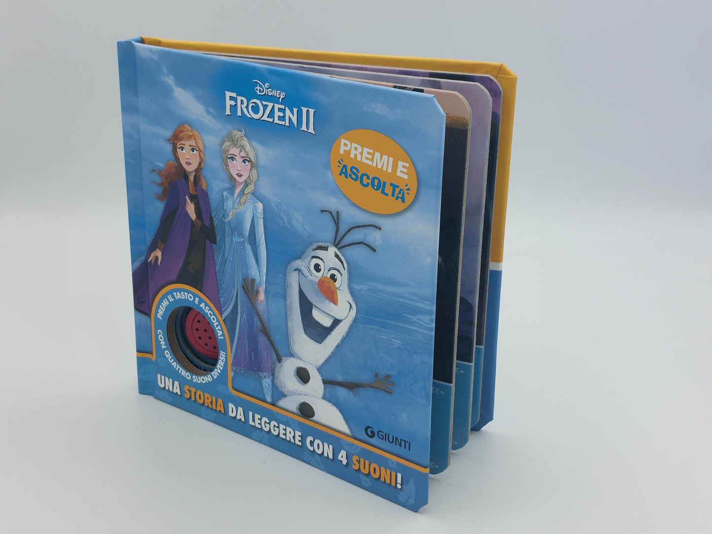 Disney Frozen 2 Premi e ascolta - Una storia da leggere con 4 suoni!. Premi il tasto e ascolta! Con 4 suoni diversi!