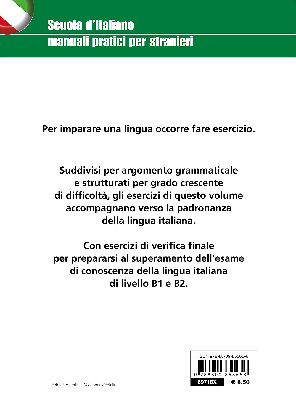 Esercizi di grammatica italiana per stranieri. La costruzione della frase - La coniugazione dei verbi - L'uso degli articoli - La punteggiatura - Le preposizioni - L'ortografia