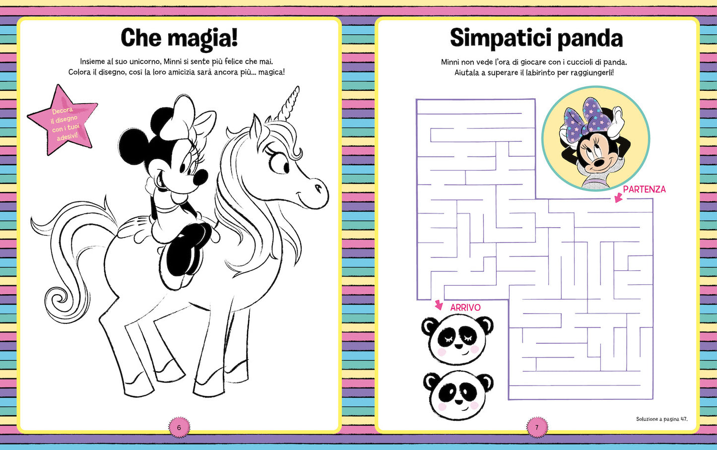 Minnie Unicorni che passione! 1000 Sticker. Tanti giochi e attività