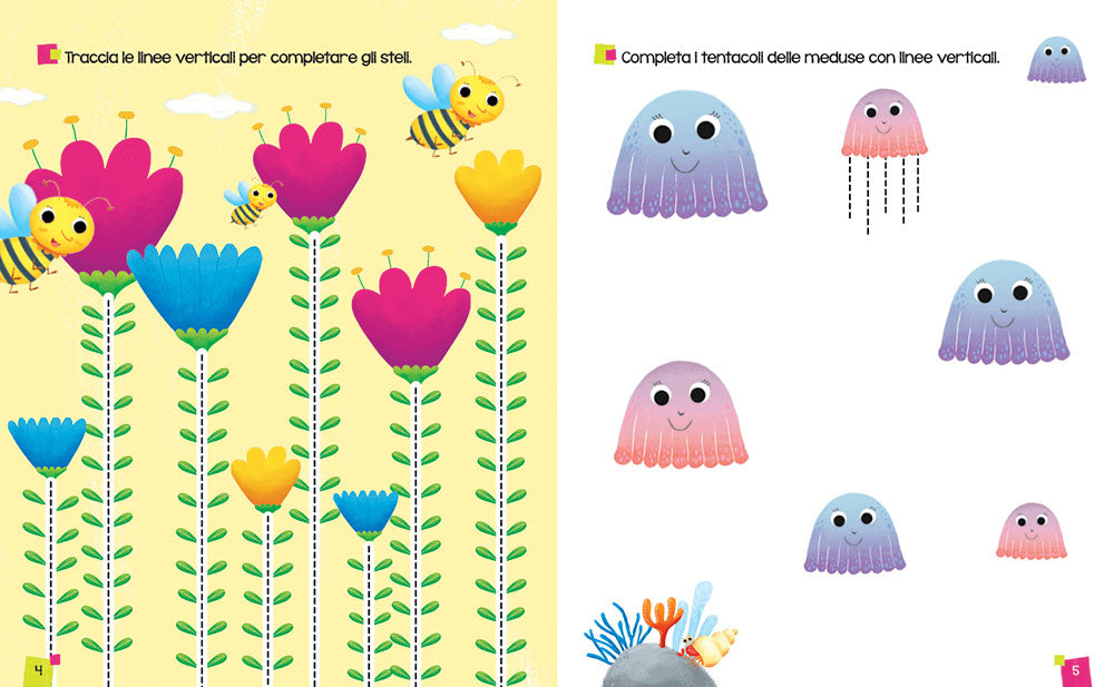 Tutti i tratti. Per imparare a scrivere - Con pennarello con inchiostro a base d'acqua