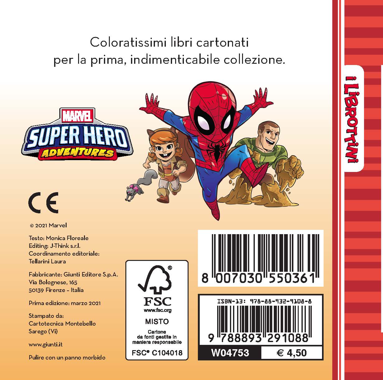 Spiderman e l'uomo sabbia - I Librottini. Marvel Super Hero Adventures