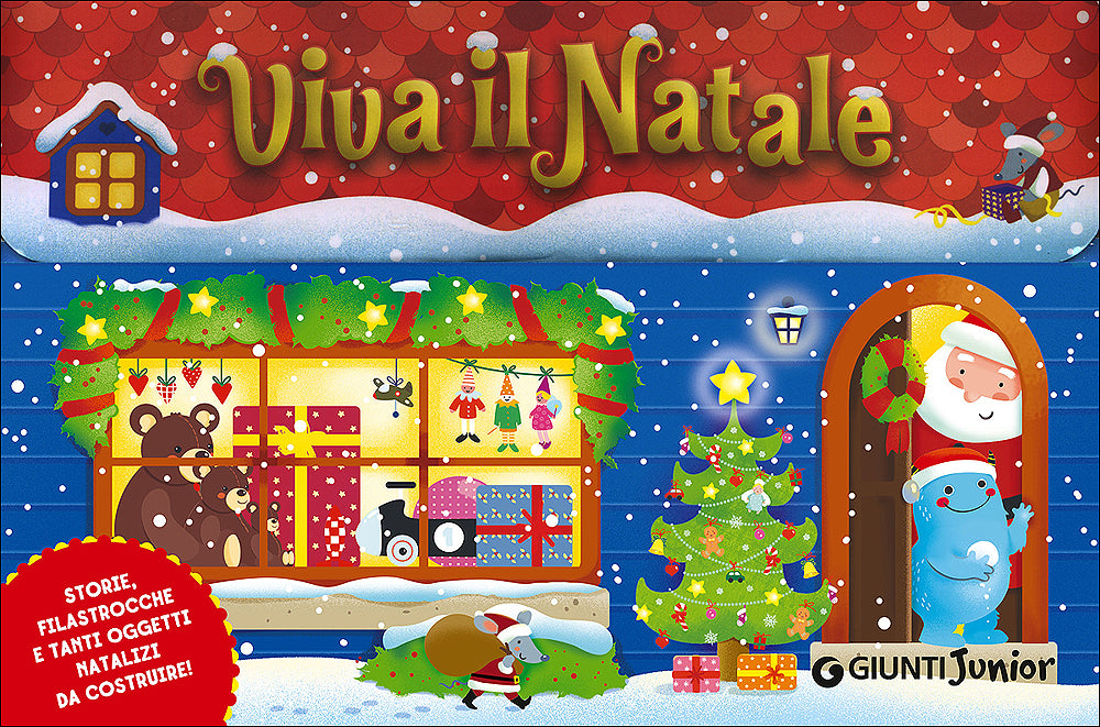 Viva il Natale. Storie, filastrocche e tanti oggetti natalizi da costruire! - Contiene: un libro con adesivi, 12 schede, 2 quartini