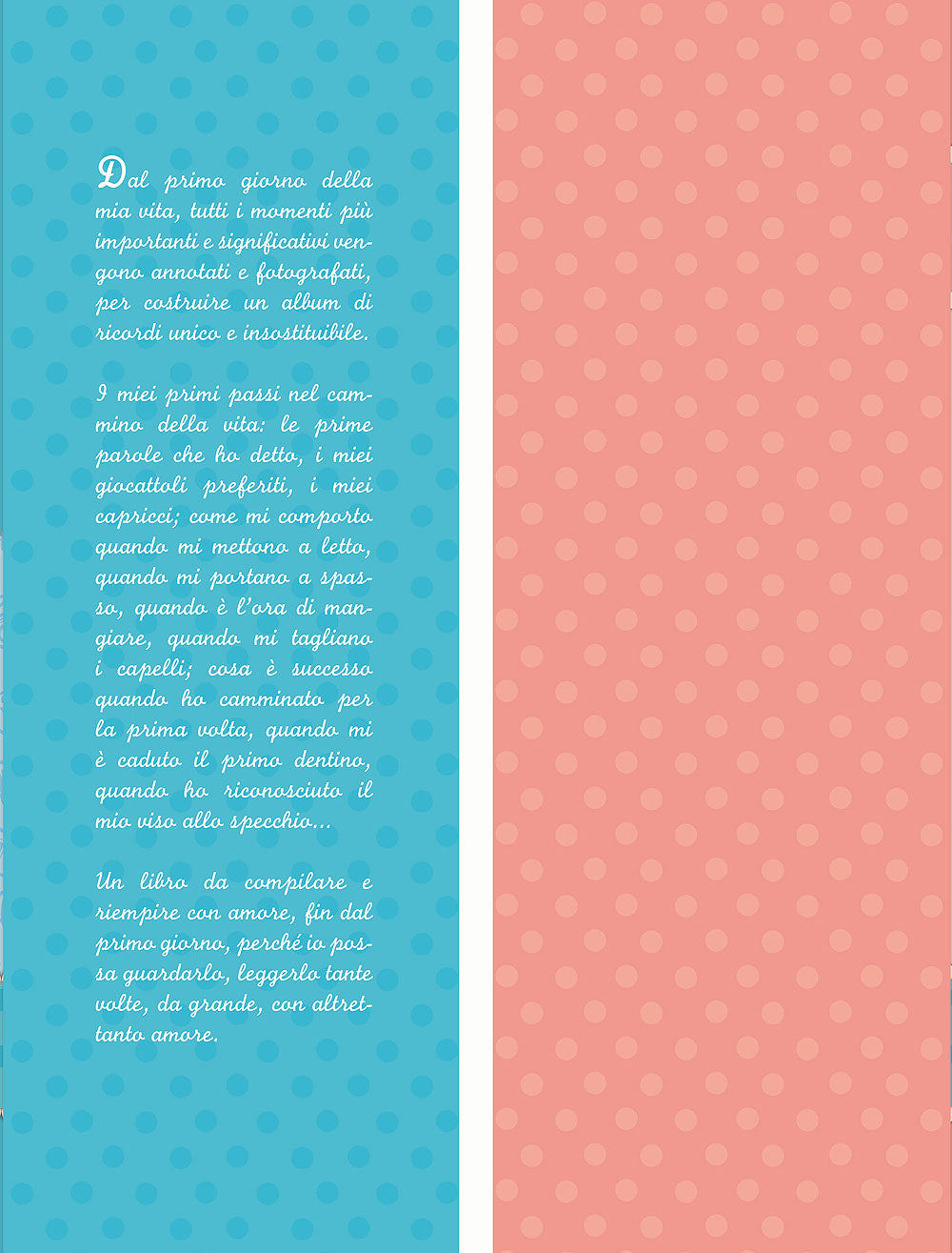 Dal primo giorno (ed. lusso). L'album ricordo della mia infanzia