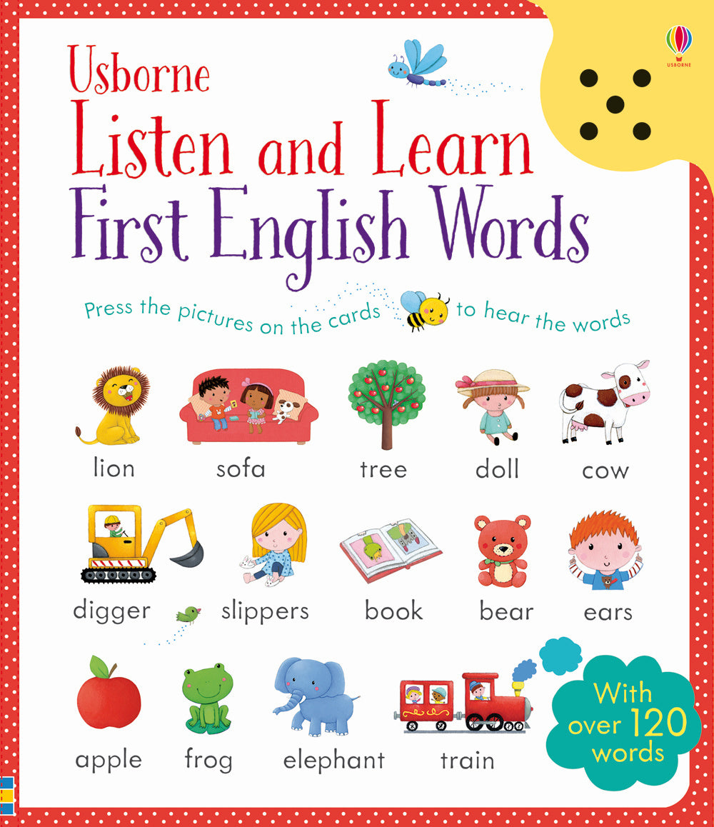 Listen and learn first english words.