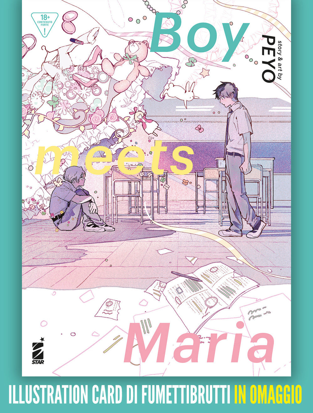 Boy meets Maria. Con illustration card.