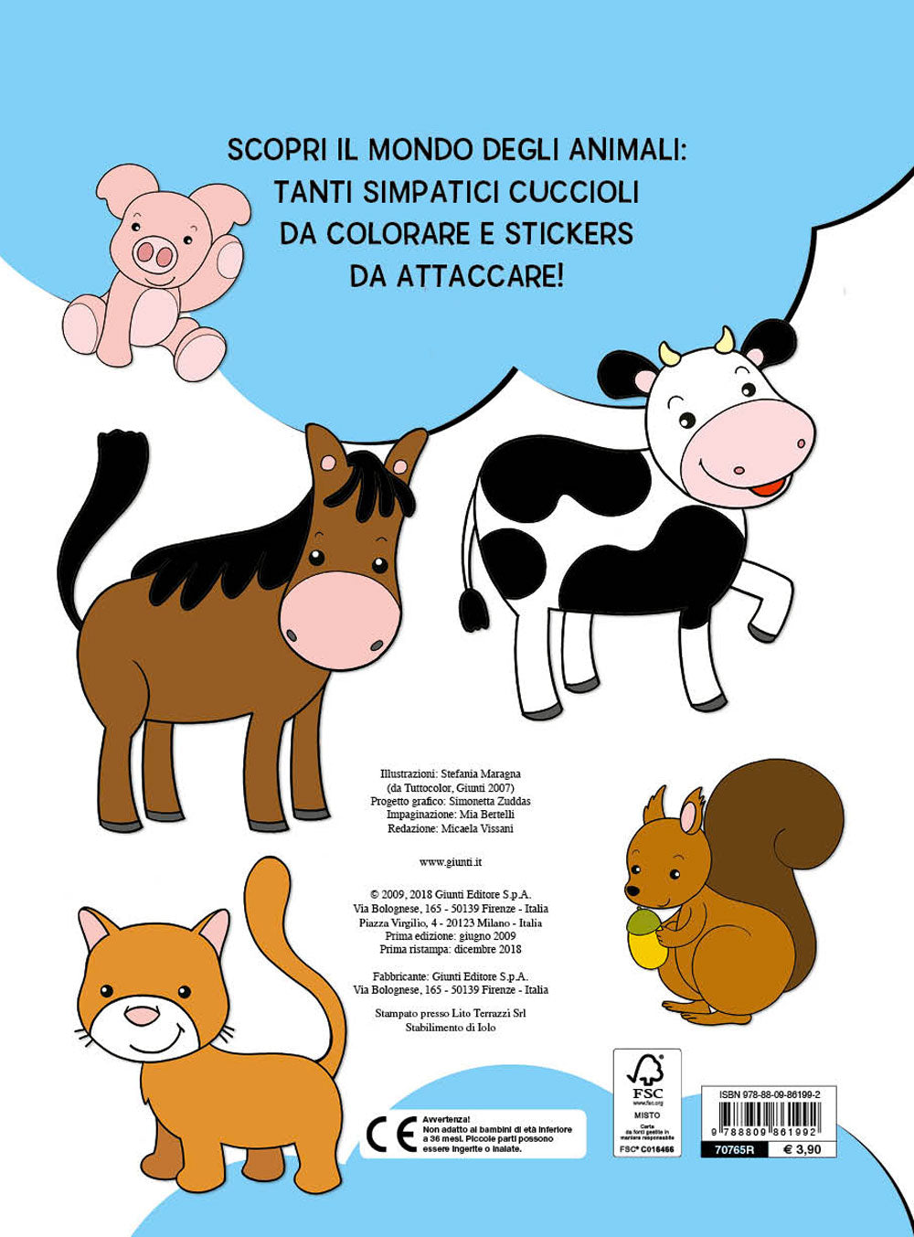 Colora e gioca con i cuccioli. Con stickers