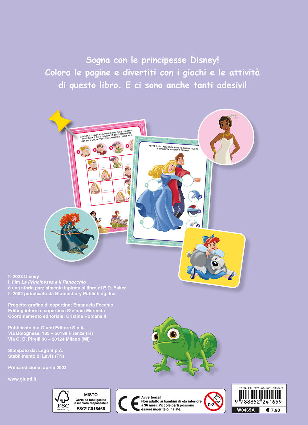 Disney Princess - 100 Pagine per... colorare, leggere, giocare!. Con tanti adesivi