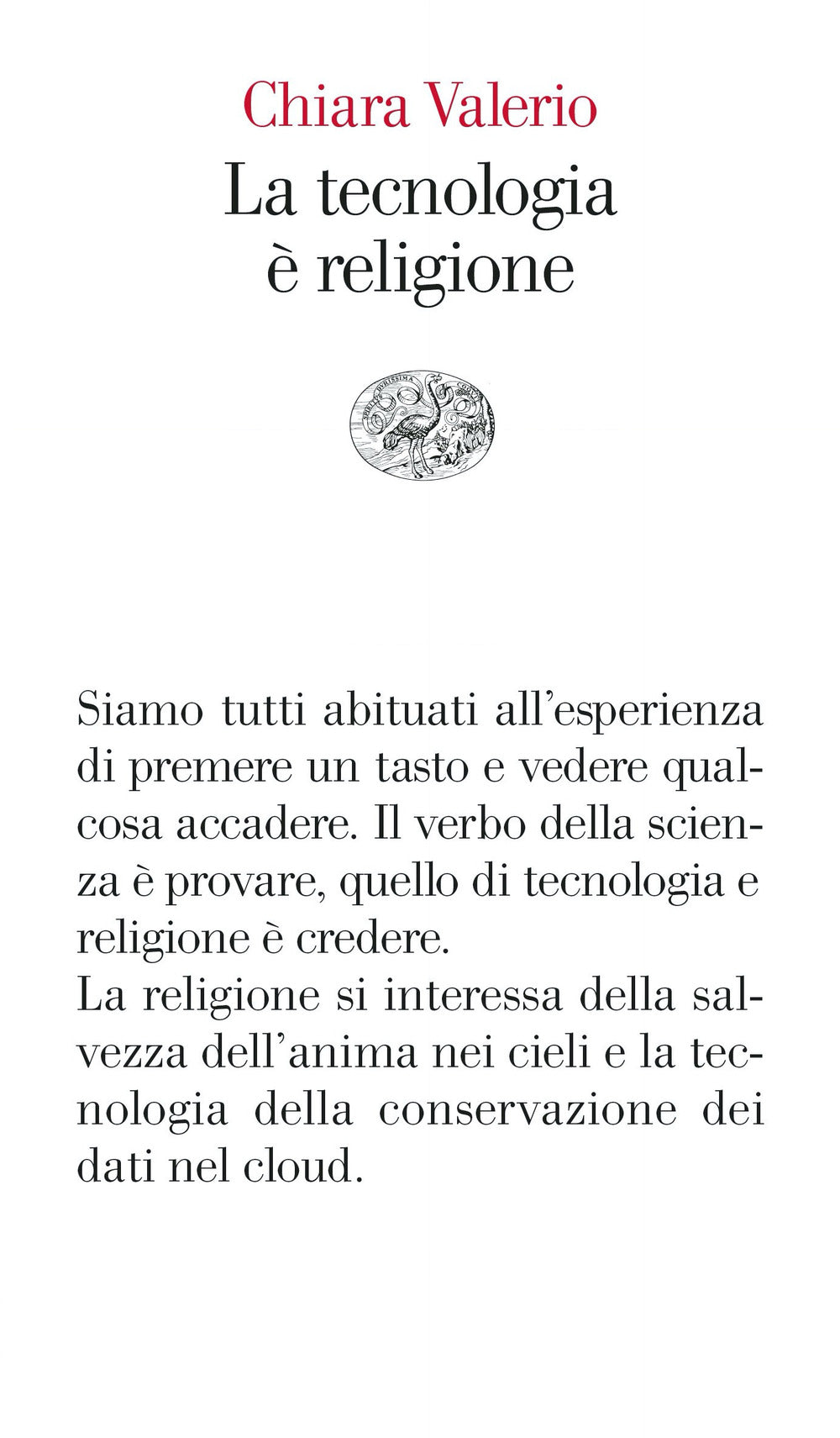 La tecnologia è religione