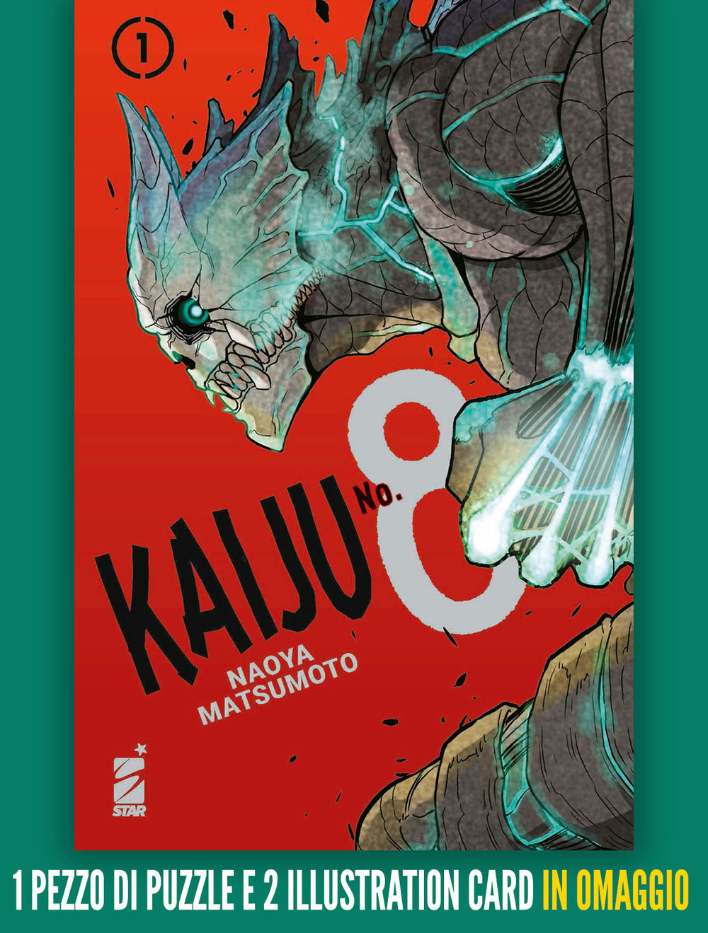 Kaiju No. 8. Con 1 pezzo di puzzle. Con 2 illustration card. Vol. 1