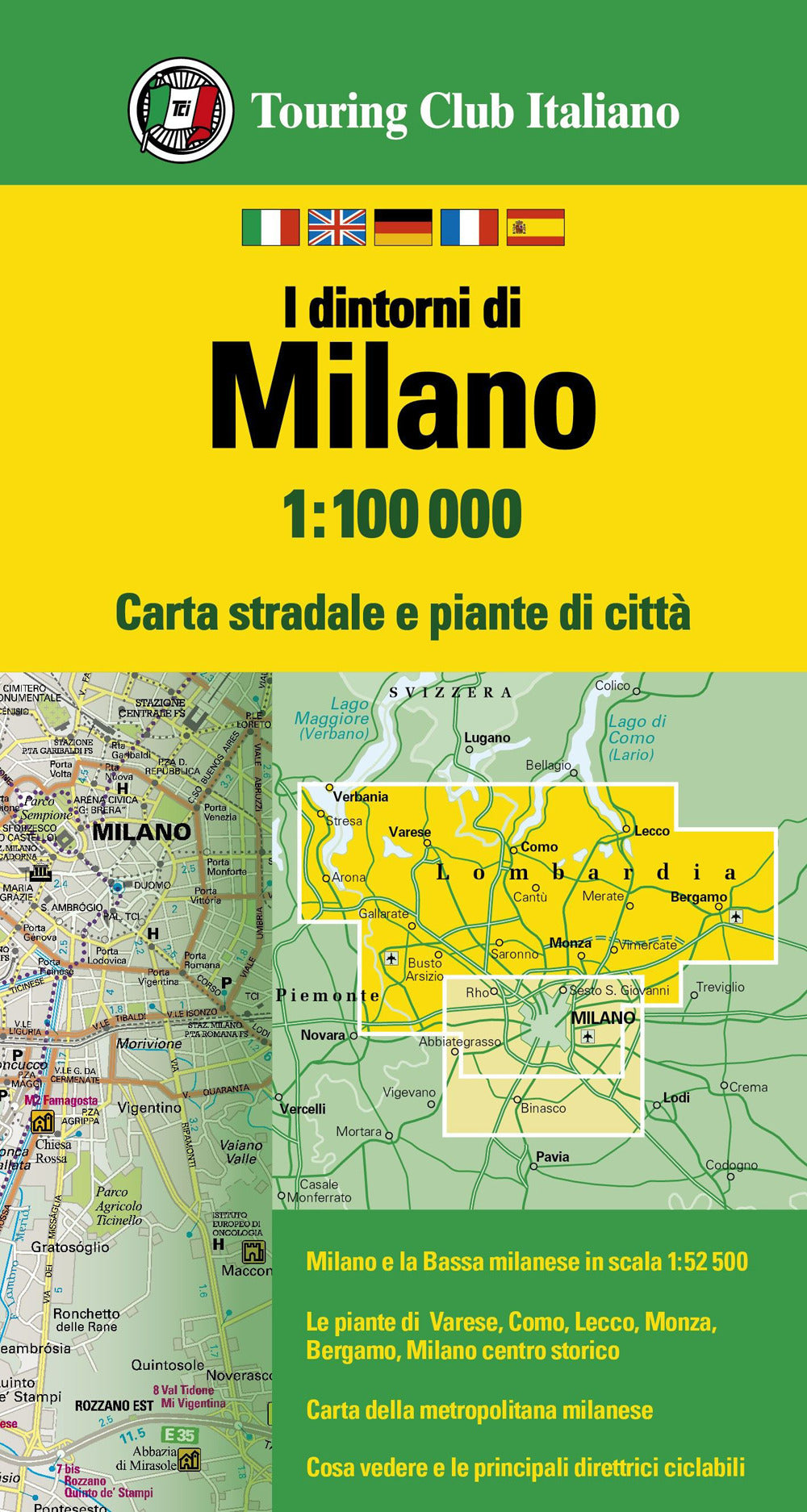 I dintorni di Milano 1:100.000.