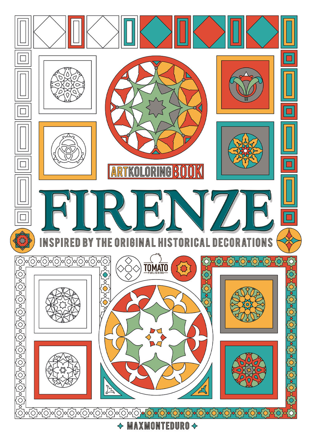 Firenze. Inspired by the original decorations. Artkoloring book