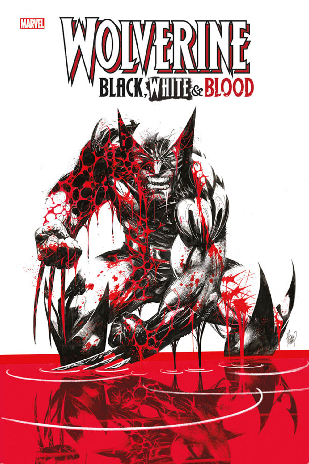 Black, white & blood. Wolverine.