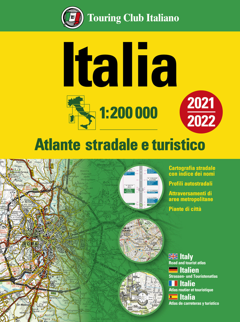 Atlante stradale Italia 1:200.000. Cofanetto.