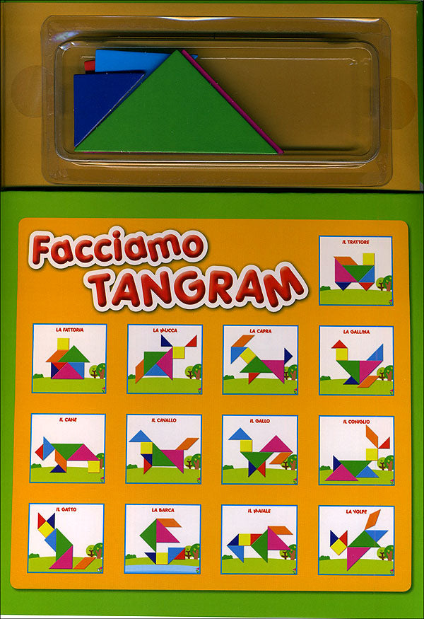 Facciamo Tangram. Leggi le storie e gioca a ricomporre i soggetti con i magneti
