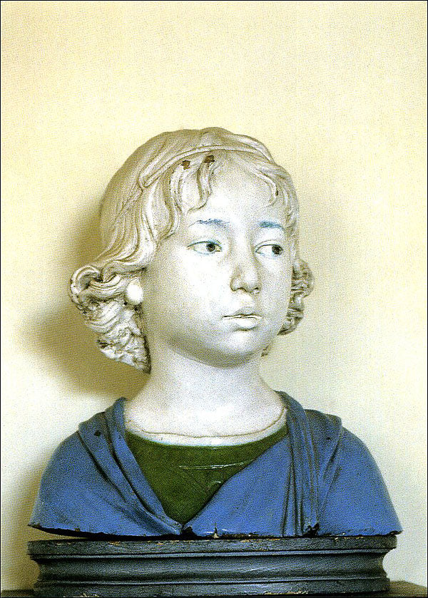 Cartolina. Firenze - Museo Nazionale del Bargello. Ritratto di fanciullo (1474 circa)