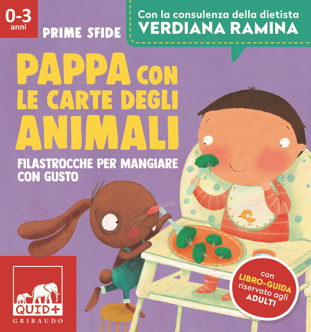 Pappa con le carte degli animali. Filastrocche per mangiare con gusto. Ediz. a colori. Con 35 carte. Con libro-guida riservato agli adulti.