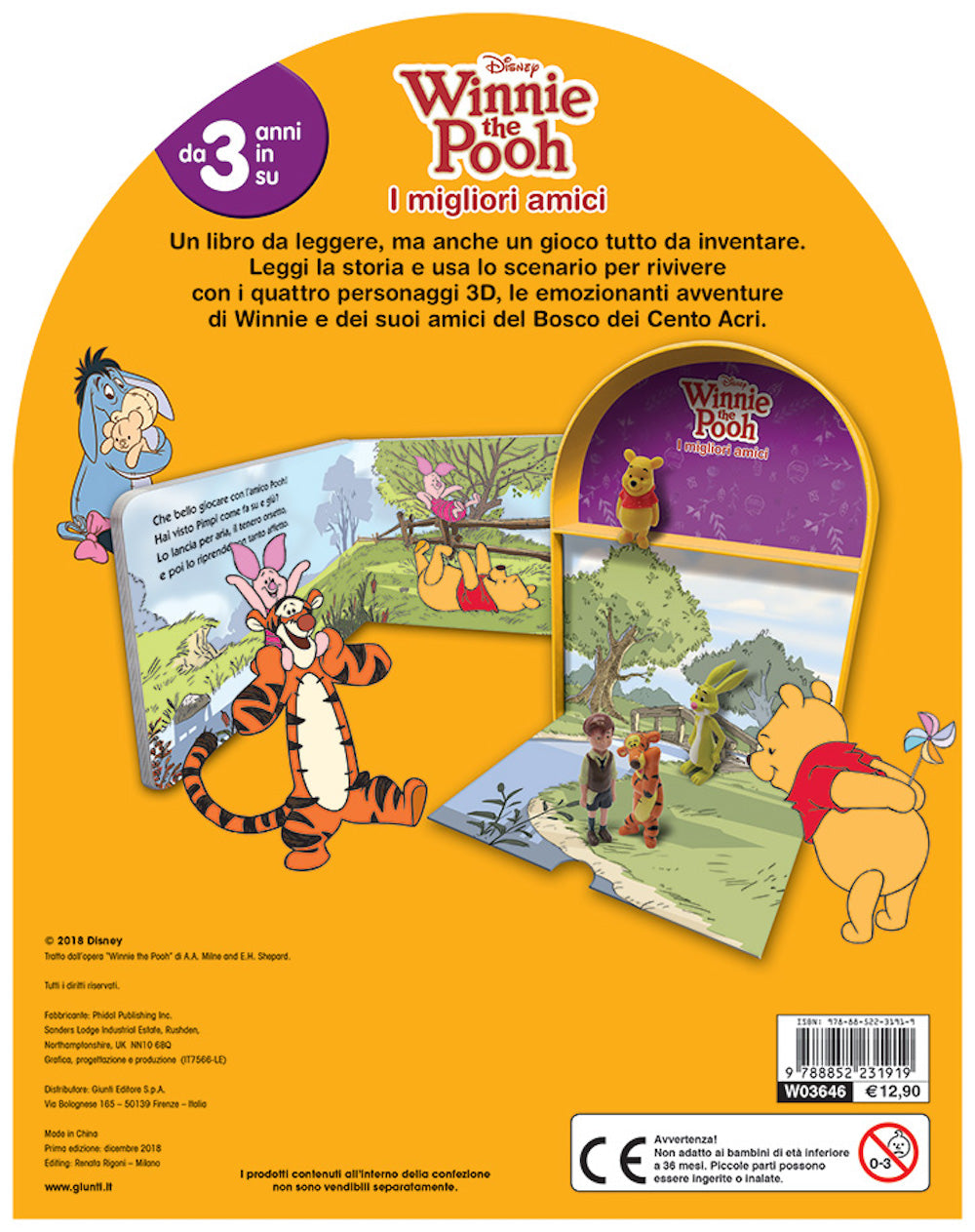 Winnie the Pooh - LibroGiocaKit - I migliori amici. Con 4 personaggi 3D e 1 scenario per giocare!