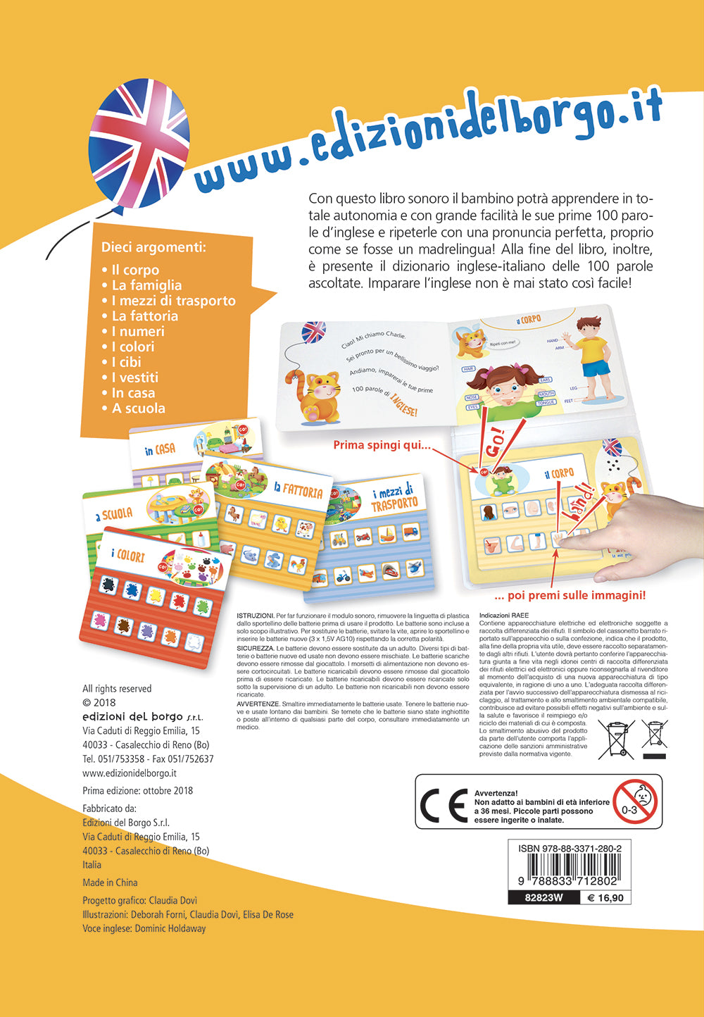 Imparo l'inglese. Le mie prime 100 parole - Ascolta le parole e ripetile con la pronuncia corretta