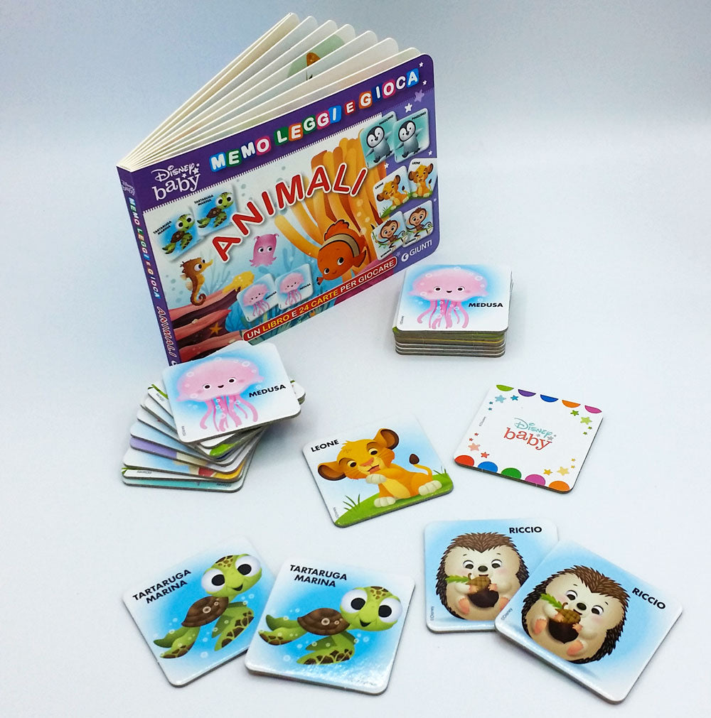 Memo Leggi e Gioca - Animali. Un libro e 24 carte per giocare