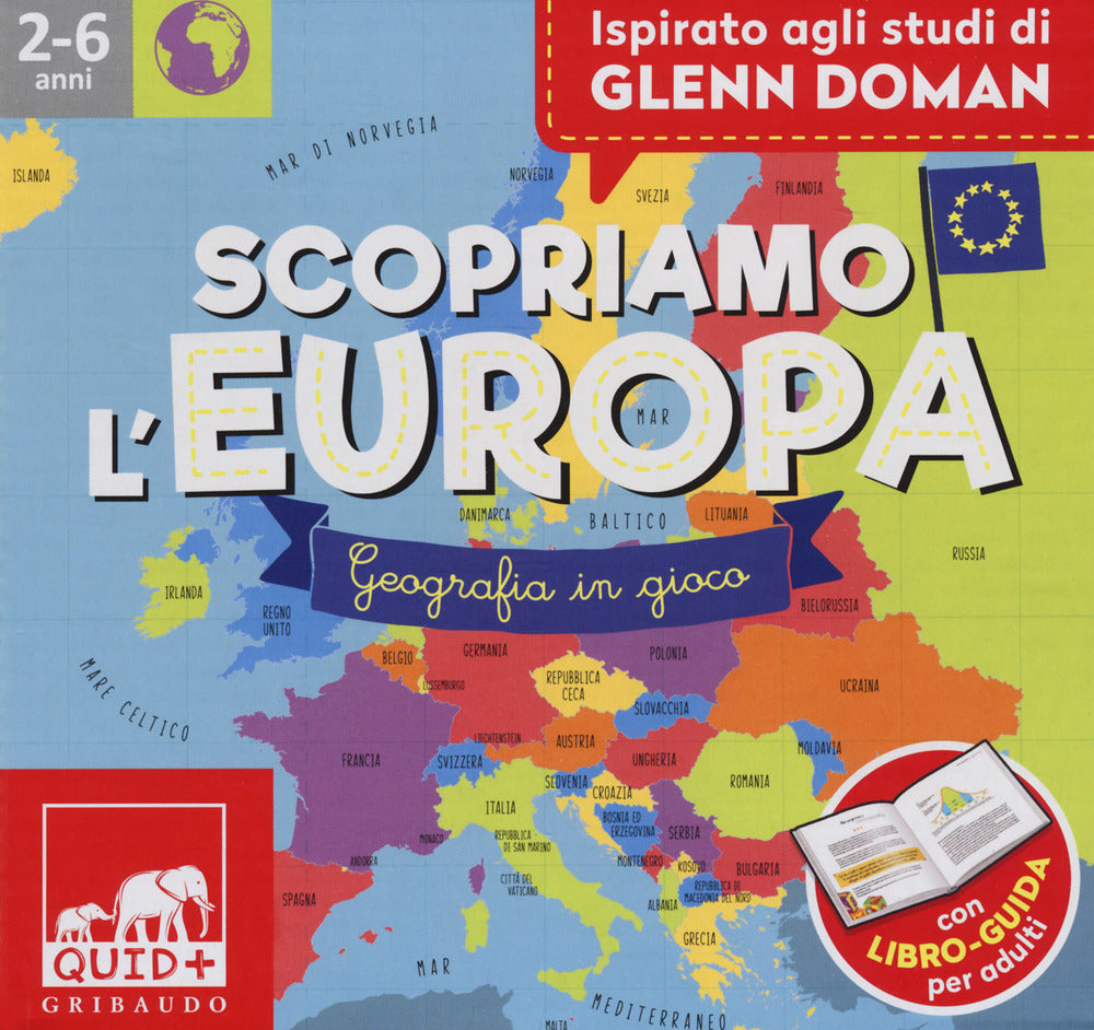 Scopriamo l'Europa. Geografia in gioco. Ispirato agli studi Glenn Doman. Con 80 carte. Con poster.
