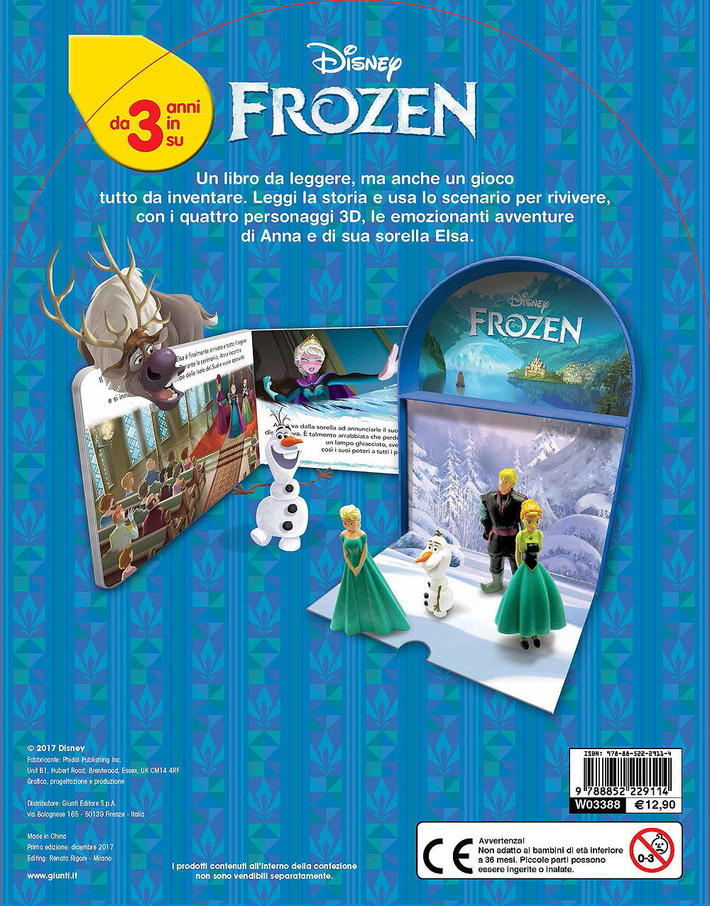 Frozen - LibroGiocaKit. Con 4 personaggi 3D e 1 scenario per giocare!