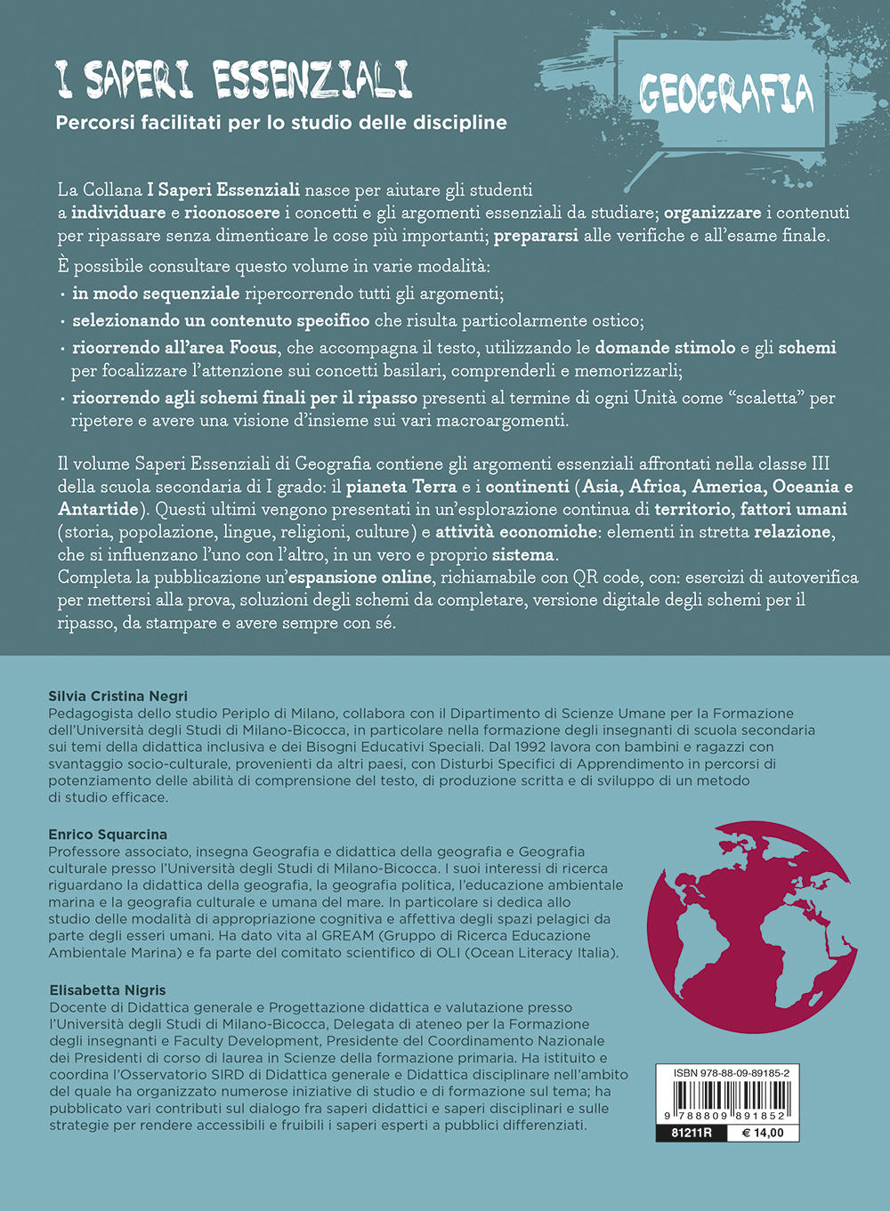 I saperi essenziali di Geografia. per la classe terza della scuola secondaria di I grado